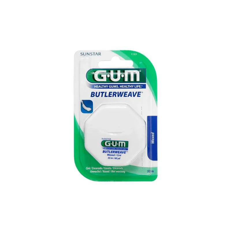 Gum Butlerweave Dental Waxed Silk 55m