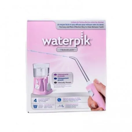 Irrigatore orale elettrico Waterpik Traveler rosa WP-300