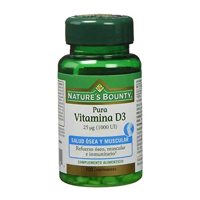 Nature’s Bounty Vitamina D3 25µg 1000 UI 100 Compresse