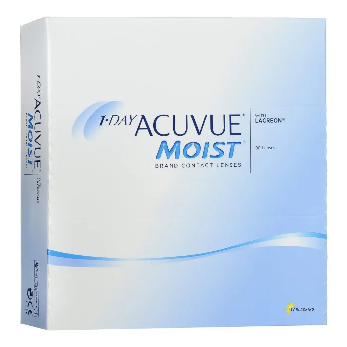 Lenti a contatto Acuvue Moist 1 giorno di ricambio – 4,25 BC/8,5 90 unità