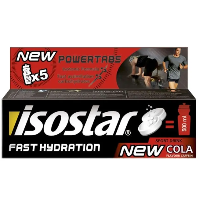 Isostar Powertabs Bevanda a base di cola a rapida idratazione 10 compresse x 12 g