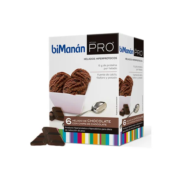 Bimanán Pro Gelato al cioccolato con gocce 240 g