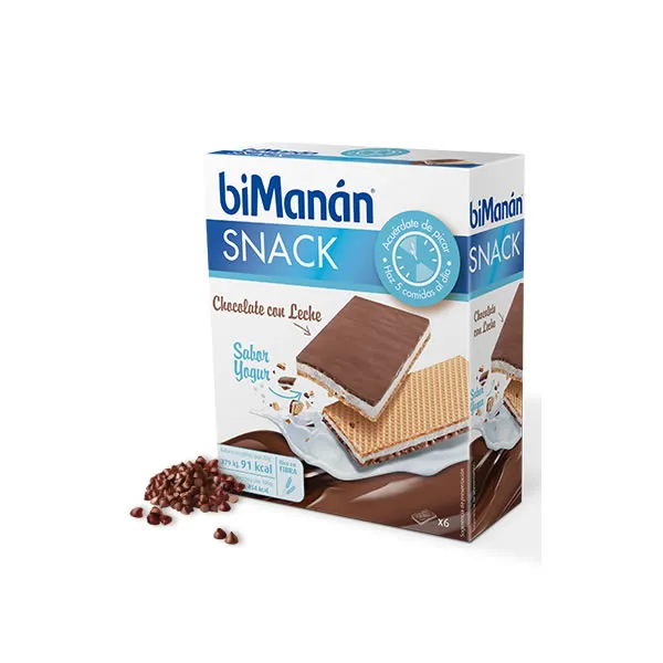 Bimanán Snack sostitutivo al cioccolato al latte e yogurt 120 g