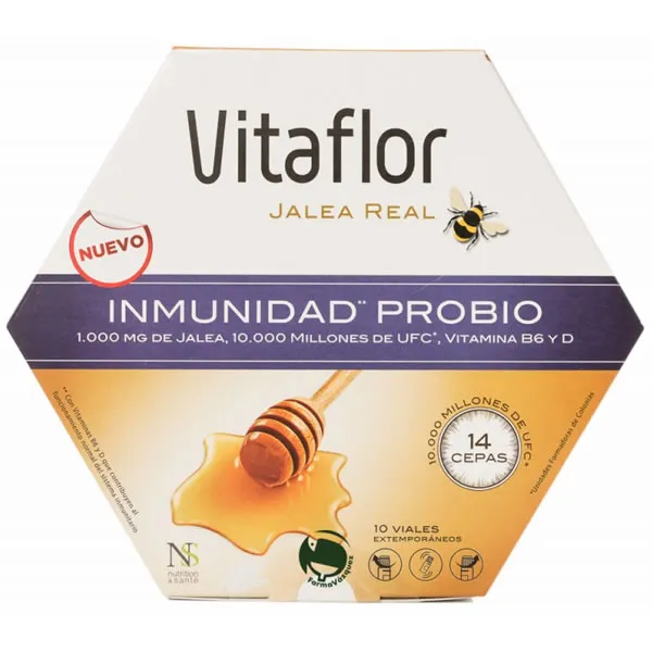Vitaflor Royal Jelly Probiotics per rafforzare il sistema immunitario 10 fiale da 100 ml