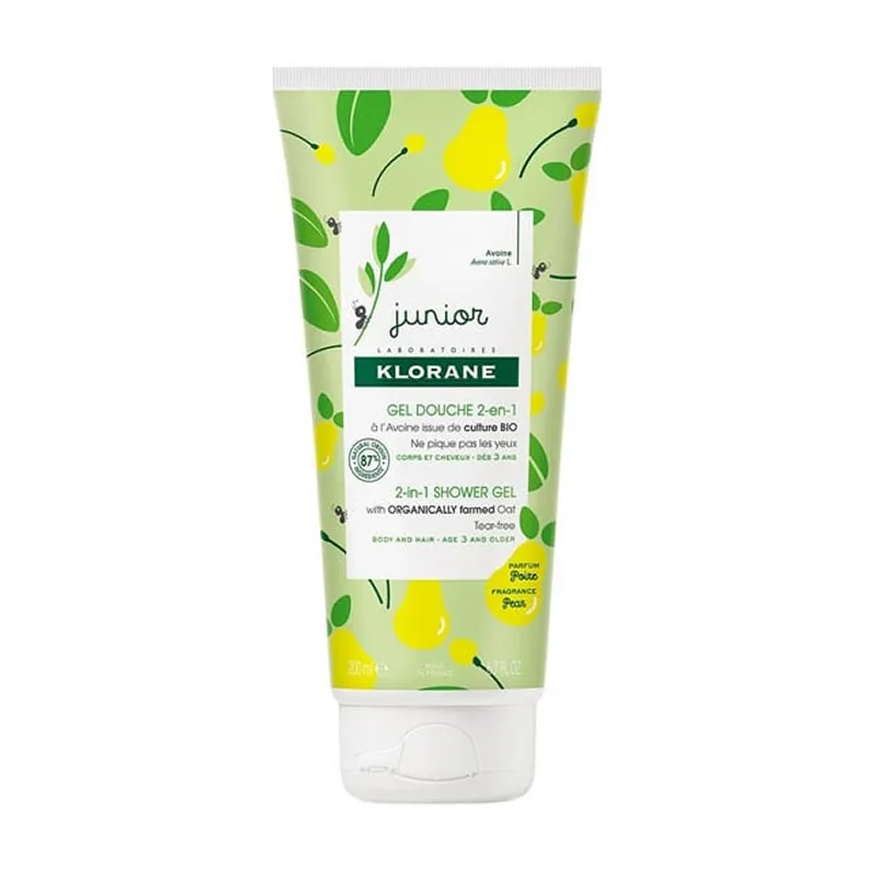 Klorane Junior Gel Doccia 2 in 1 Corpo e Capelli 200 ml