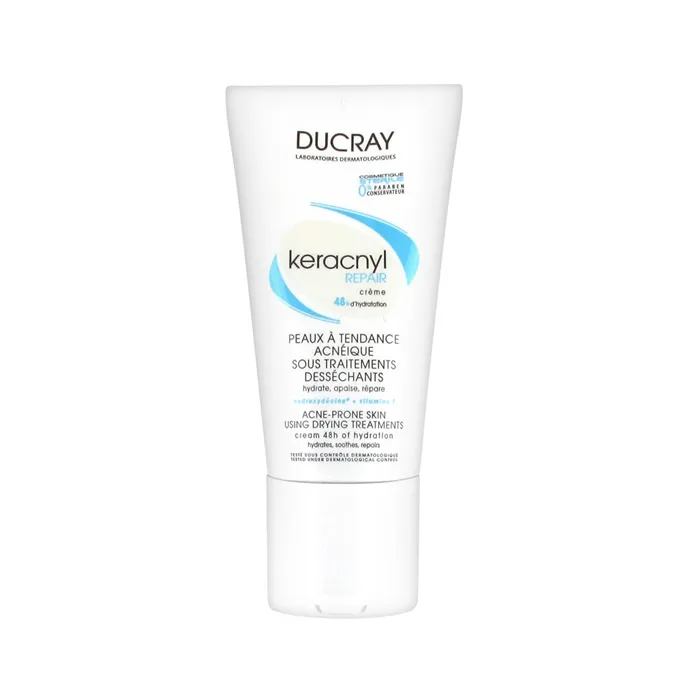 Ducray Keracnyl Crema Idratante Riparatrice 48 ore 50 ml
