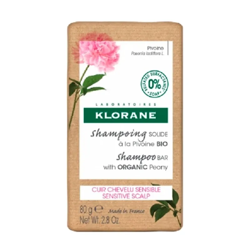 Klorane Shampoo Solido alla Peonia Bio 80 g