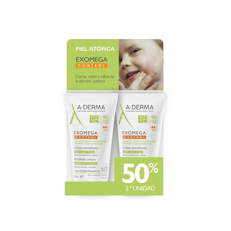 Crema emolliente Derma Exomega Control 2x50ml
