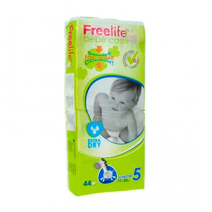 Pannolino Freelife Bebecash 5 Junior 11-25 kg 44U