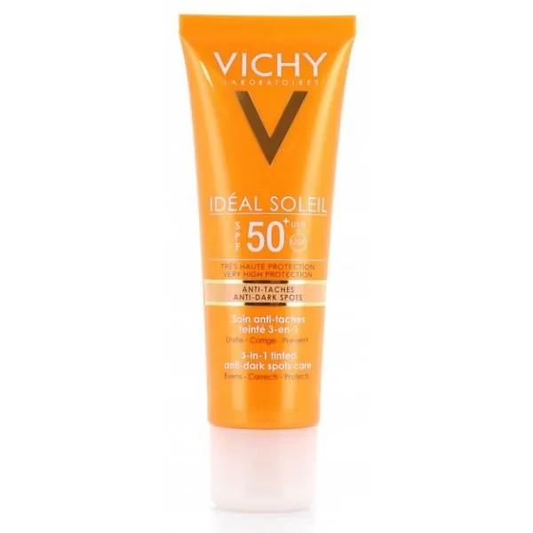 Vichy Ideal Soleil Protettore Antimacchia 3 in 1 Spf50 50 ml