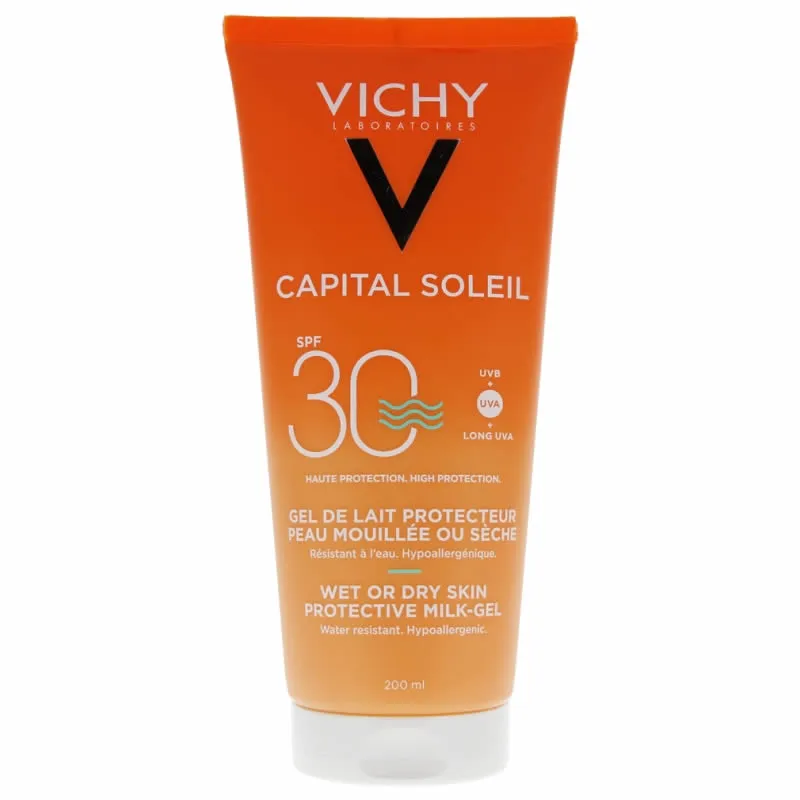 Vichy Ideal Soleil Latte-Gel Pelle Bagnata Spf30 200ml