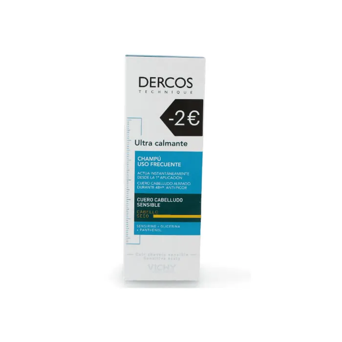 Vichy Dercos Shampoo Ultra Lenitivo per Capelli Secchi 200ml