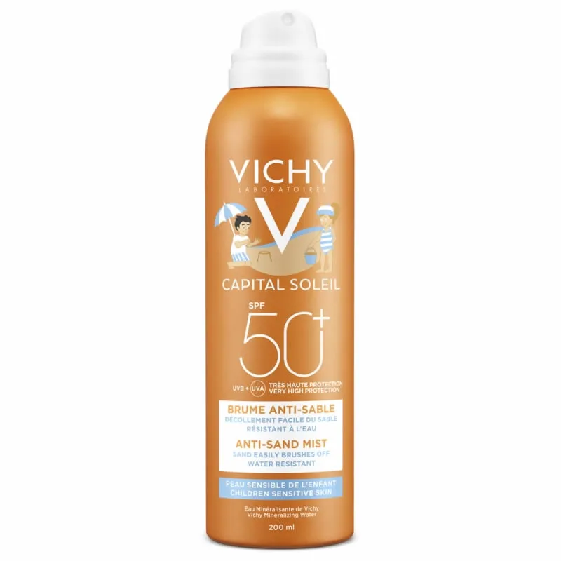 Vichy Capital Soleil Spray Anti-Sabbia per Bambini Spf50 200ml