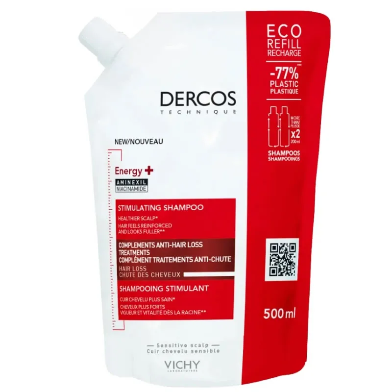 Vichy Dercos Energy+ Shampoo Stimolante Ricarica 500ml