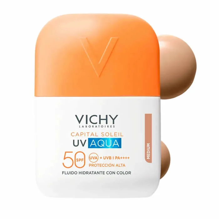 Vichy Capital Soleil UV Aqua Hydrating Fluid Tinted Spf50+ 50ml Medium — foto 1