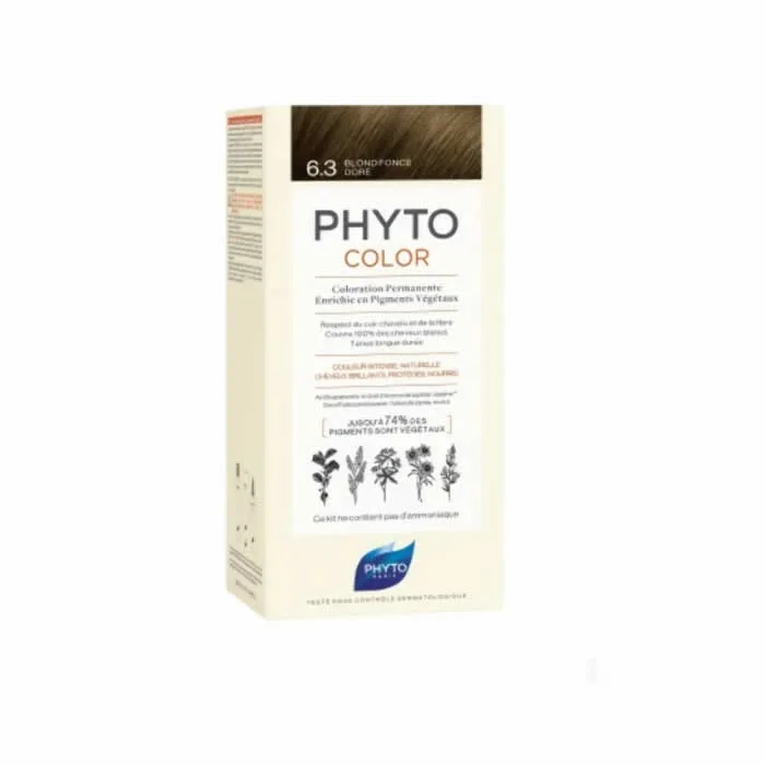 Phyto Hair Colour By Phytocolor 6.3 Dark Golden Blonde 180g Phyto Hair Colour By Phytocolor 6.3 Dark Golden Blonde 180g