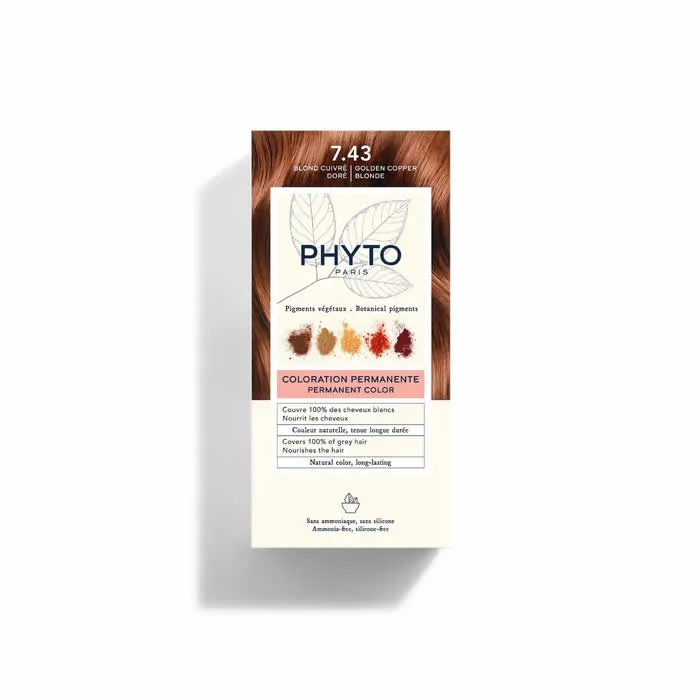 Phyto Hair Colour By Phytocolor 7.43 Golden Copper Blonde 180g Phyto Hair Colour By Phytocolor 7.43 Golden Copper Blonde 180g