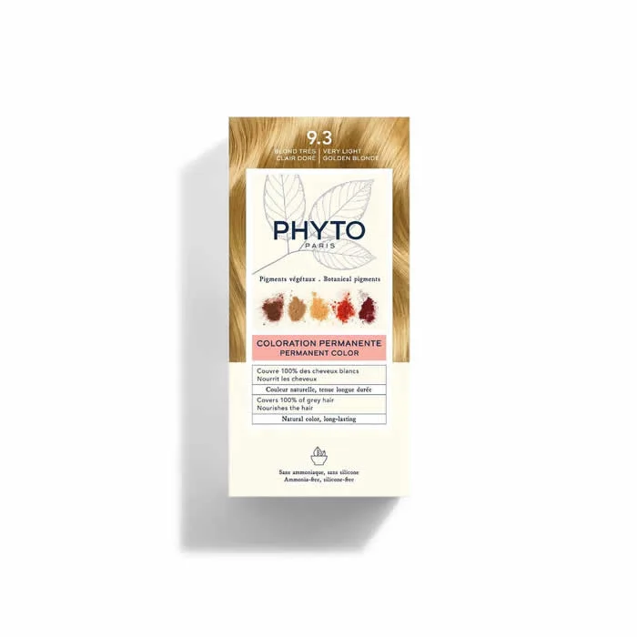 Phyto Hair Colour By Phytocolor 9.3 Very Light Golden Blonde 180g Phyto Hair Colour By Phytocolor 9.3 Very Light Golden Blonde 180g