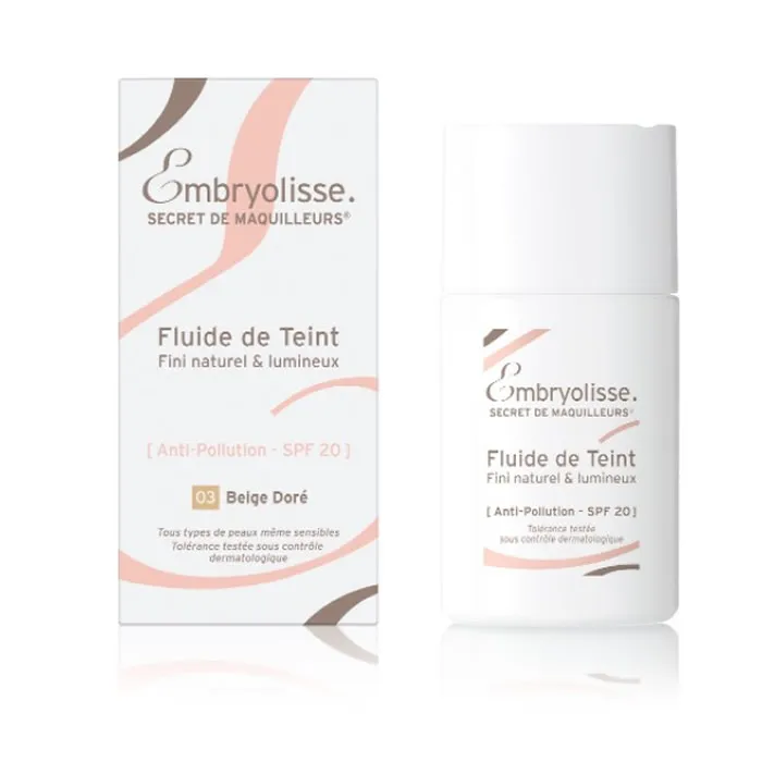 Fondotinta fluido Embryolisse SPF 20 03 Beige dorato