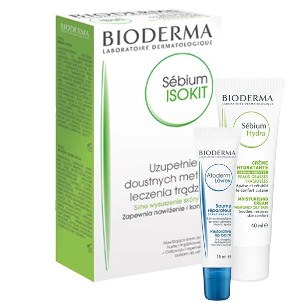 Bioderma Sebium Isokit Crema 40 ml Balsamo labbra 15 ml
