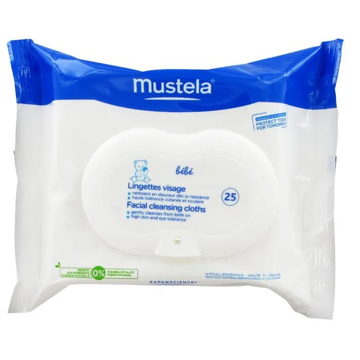 Salviette struccanti per il viso Mustela Baby 25 salviette