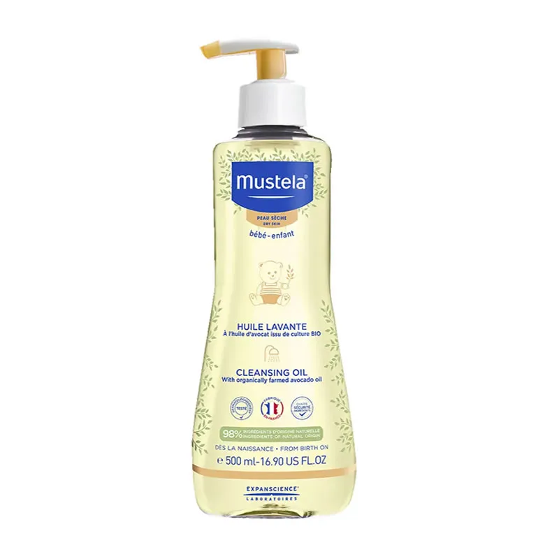 Mustela Baby Olio Detergente per Pelle Secca 500ml