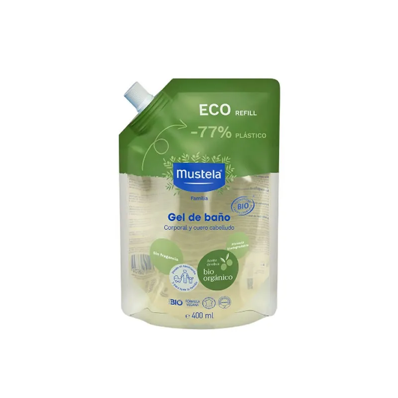 Ricarica Shampoo Gel Mustela Bio 400 ml