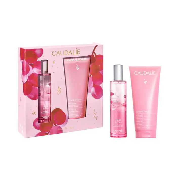 Caudalie Rose De Vigne Eau Fraiche Vaporisateur 50ml Coffret 2 Produits