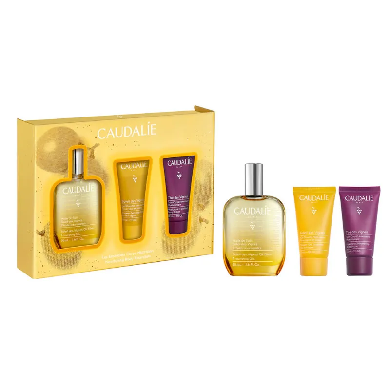 Caudalie Soleil Des Vignes Olio Trattamento 50 ml Set da 3 Pezzi