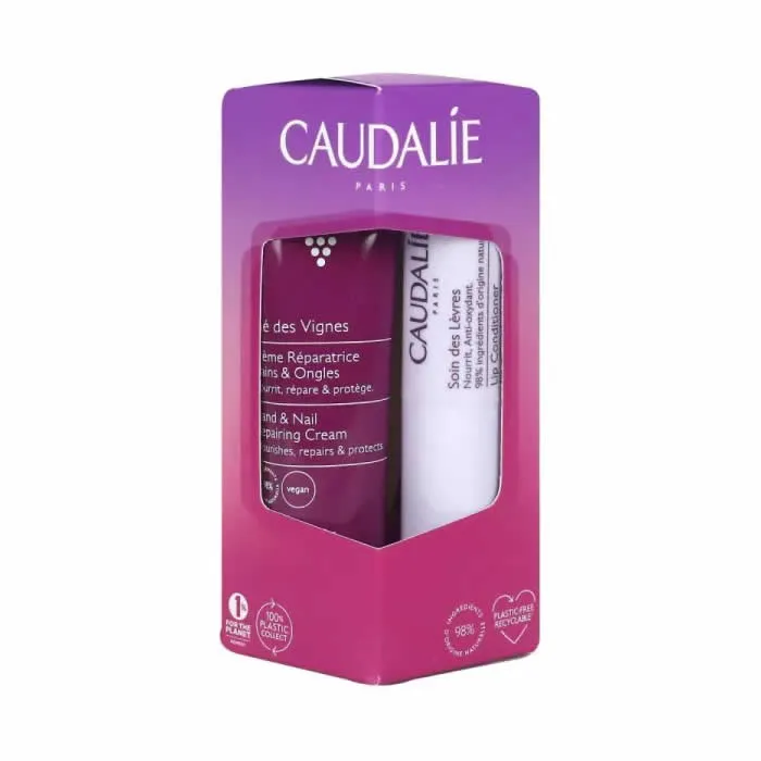 Caudalie Thé Des Vignes Crema mani e unghie 30 ml + Balsamo labbra 4,5 g