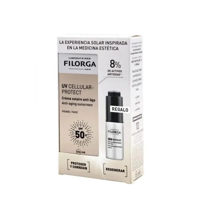 Filorga UV Cellular-Protect Crema Solare Anti-Età Viso 40ml Set da 2 Pezzi