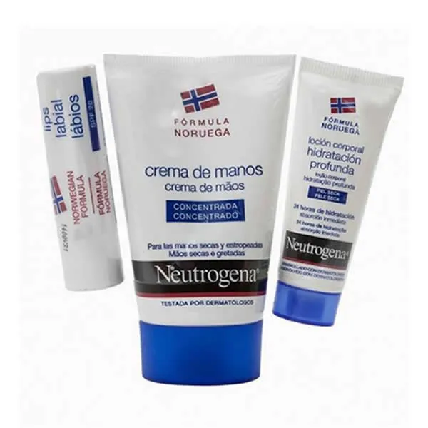 Crema mani profumata Neutrogena 50 ml + protezione labbra SPF 20 4,8 g