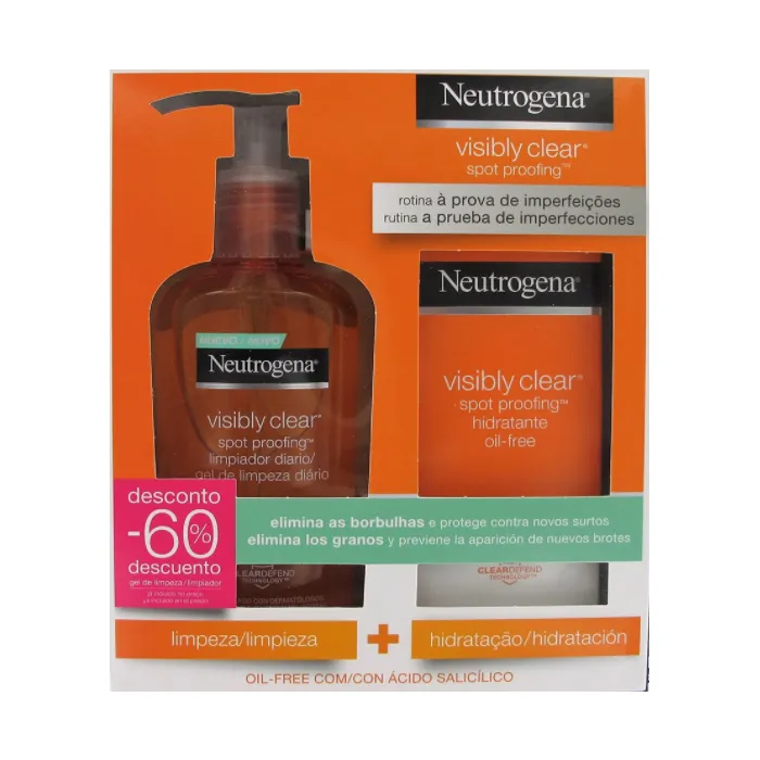 Neutrogena Visibly Clear Daily Wash 200ml Set 2 pezzi