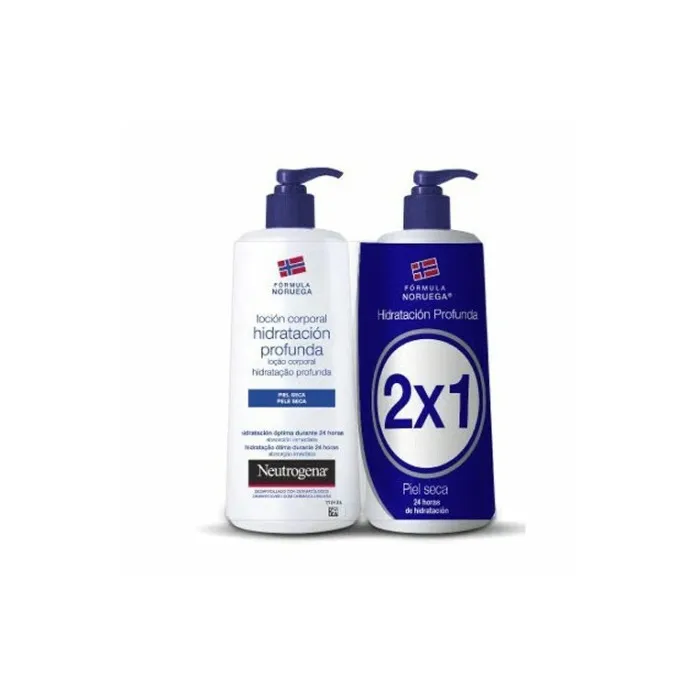 Neutrogena Lozione Corpo Idratante Profonda Pelle Secca 750ml+750ml