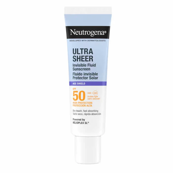 Neutrogena Ultra Sheer Invisible Fluid Sunscreen Age Shield Spf50 50ml Neutrogena Ultra Sheer Invisible Fluid Sunscreen Age Shield Spf50 50ml