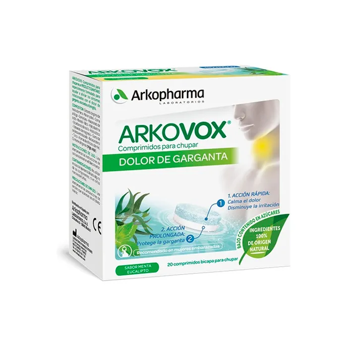 Arkopharma Arkovox Mal di Gola Menta 20 Compresse