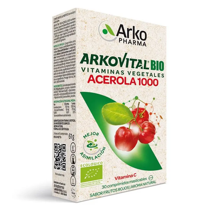 Arkopharma Arko Vital Acerola 1000 Vitaminaaa C 30 compresse