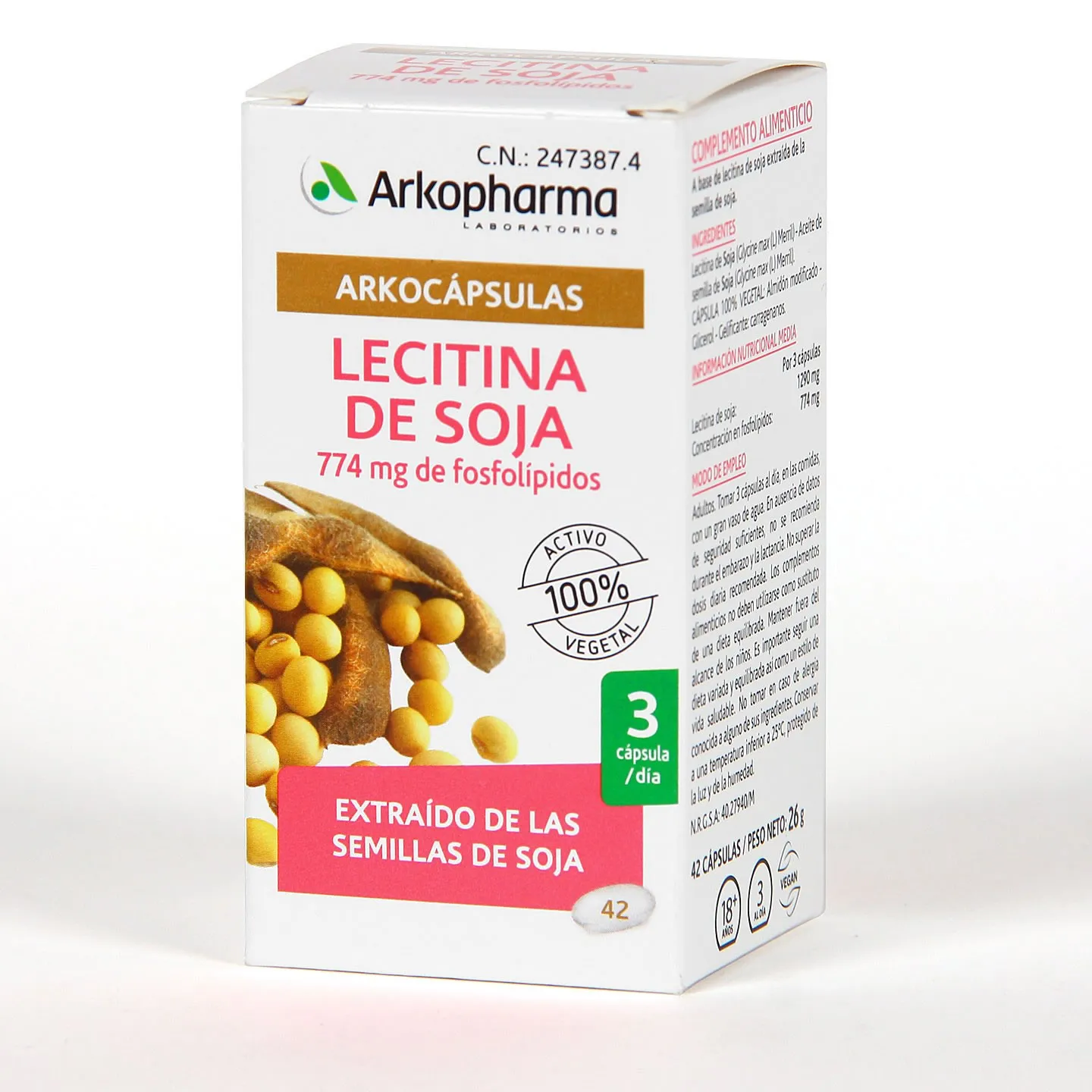 Arkopharma Lecitina Soia Arkocapsule 42 Capsule