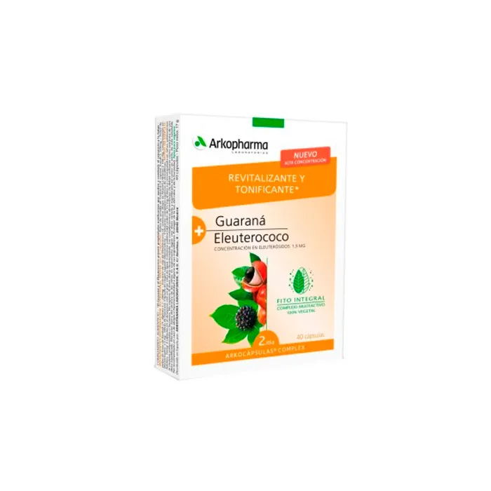Arkopharma Guaranà ed Eleuterococco 40 Capsule