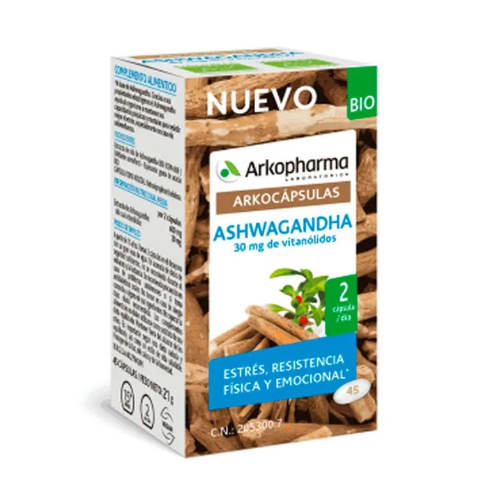 Arkocapsulas Ashwagandha Bio 45 Capsules Arkocapsulas Ashwagandha Bio 45 Capsules