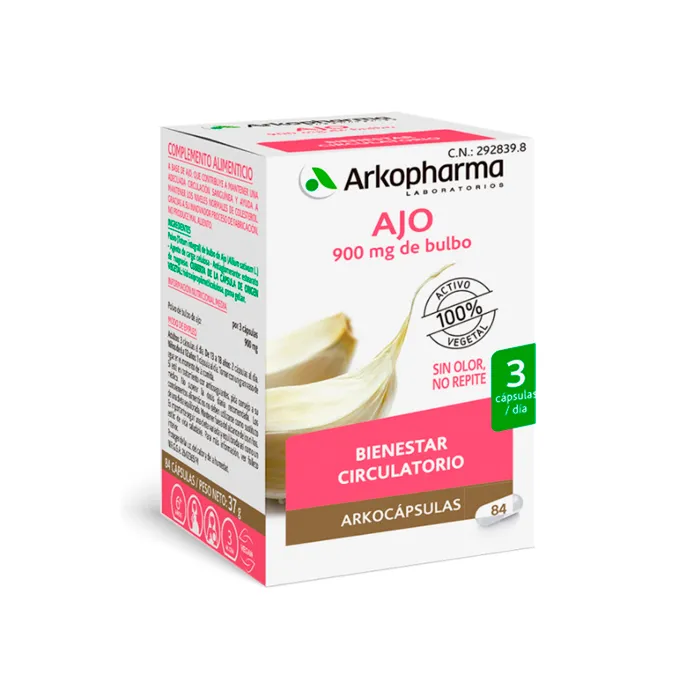 Arkopharma Arkocapsulas Garlic 84 Capsules Arkopharma Arkocapsulas Garlic 84 Capsules