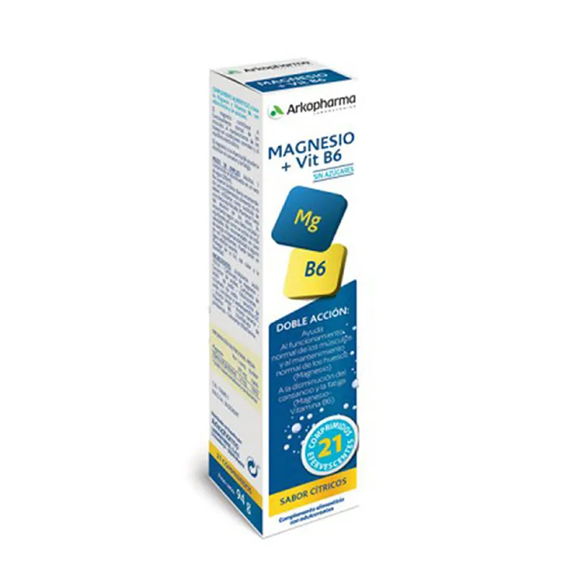 Arkopharma Arko Mag Magnesio e Vitamina B6 21 Compresse Effervescenti