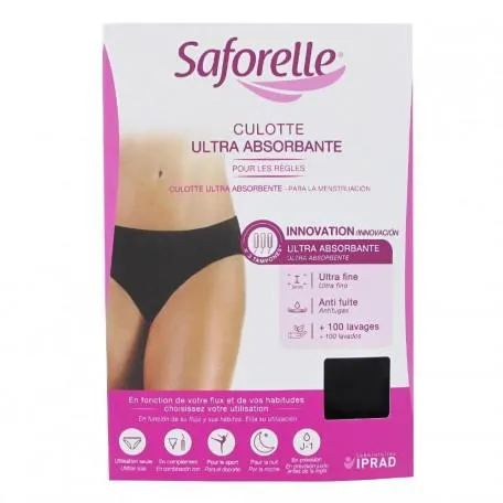 Saforelle Ultra Assorbente Corto Nero Taglia L