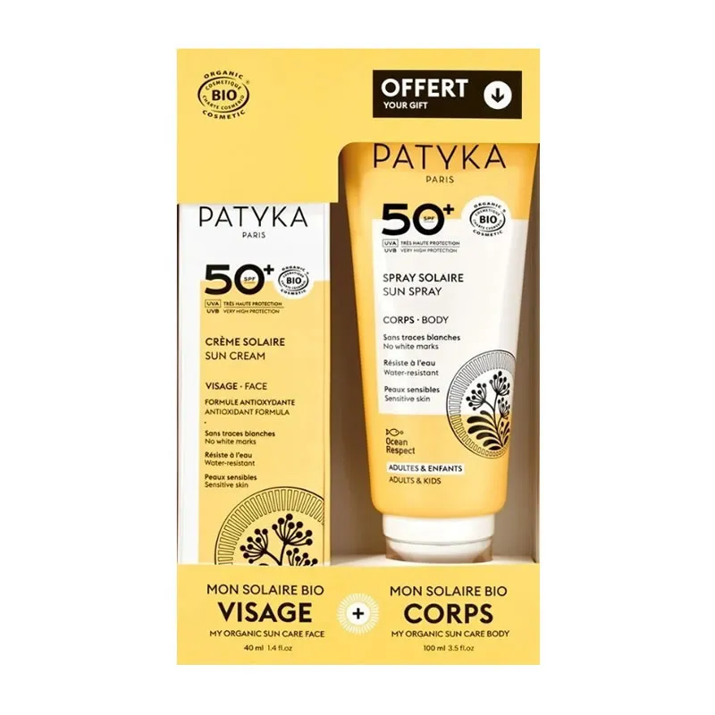 Patyka Pack Crema solare 50+ 40 ml/Spray solare 50+ 100 ml
