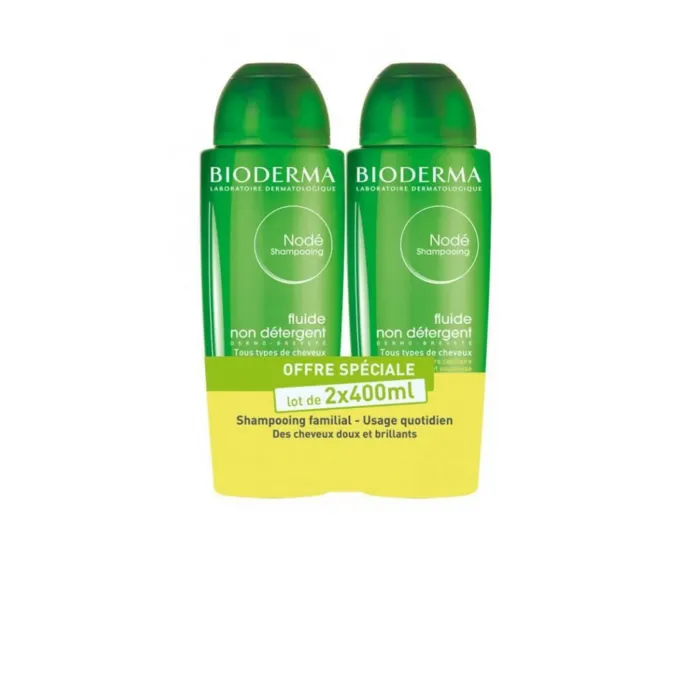 Bioderma Nodé Shampoo Fluido Non Detergente 2x200ml