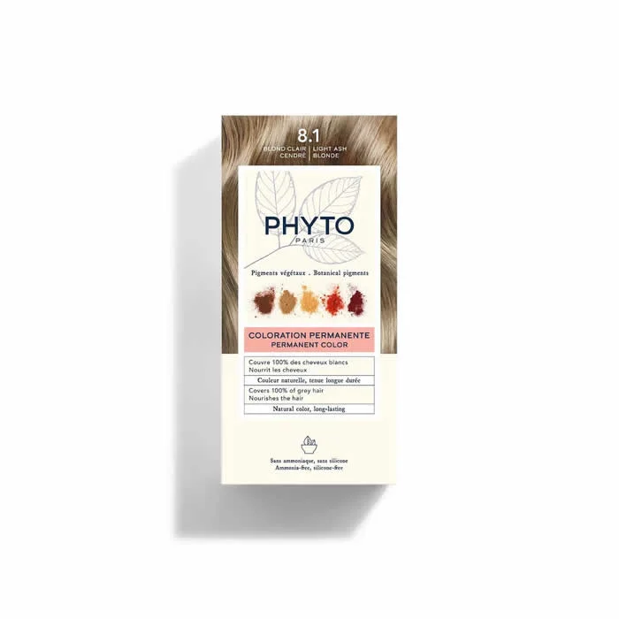 Phyto Hair Colour By Phytocolor 8.1 Light Ash Blonde 180g Phyto Hair Colour By Phytocolor 8.1 Light Ash Blonde 180g