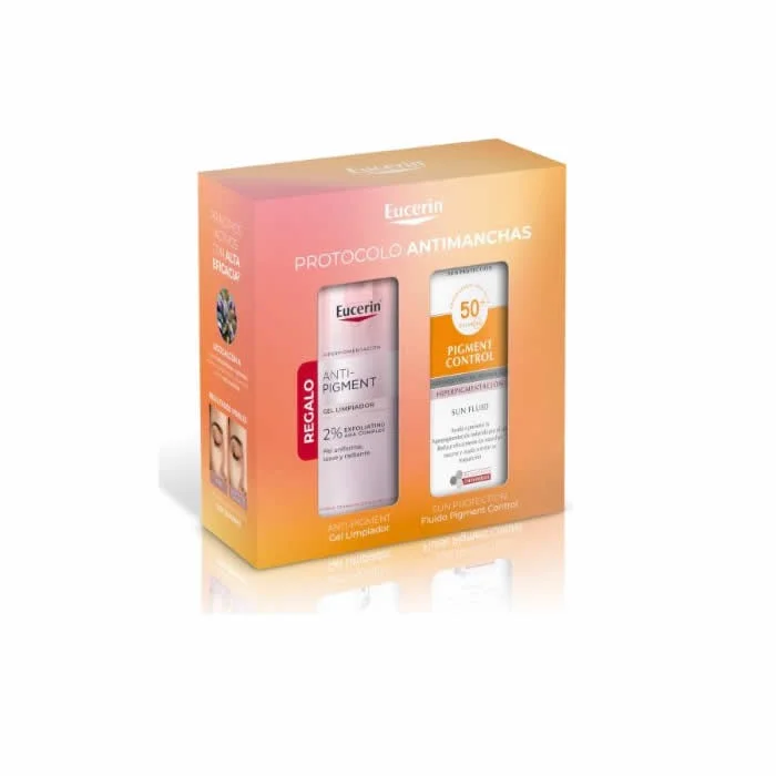 Eucerin Sun Protection Fluid Pigment Control Spf50 Hyperpigmentation Skins 50ml Coffret 2 Produits
