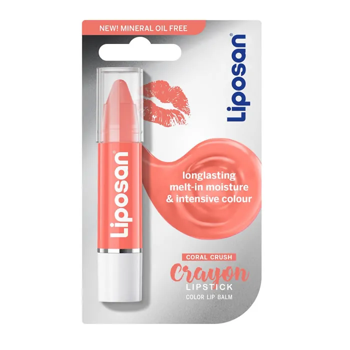 Balsamo labbra Liposan Crayon con colore corallo