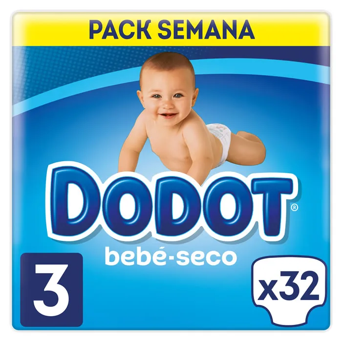 Pannolini Dodot Baby-Dry taglia 3, 32 pannolini
