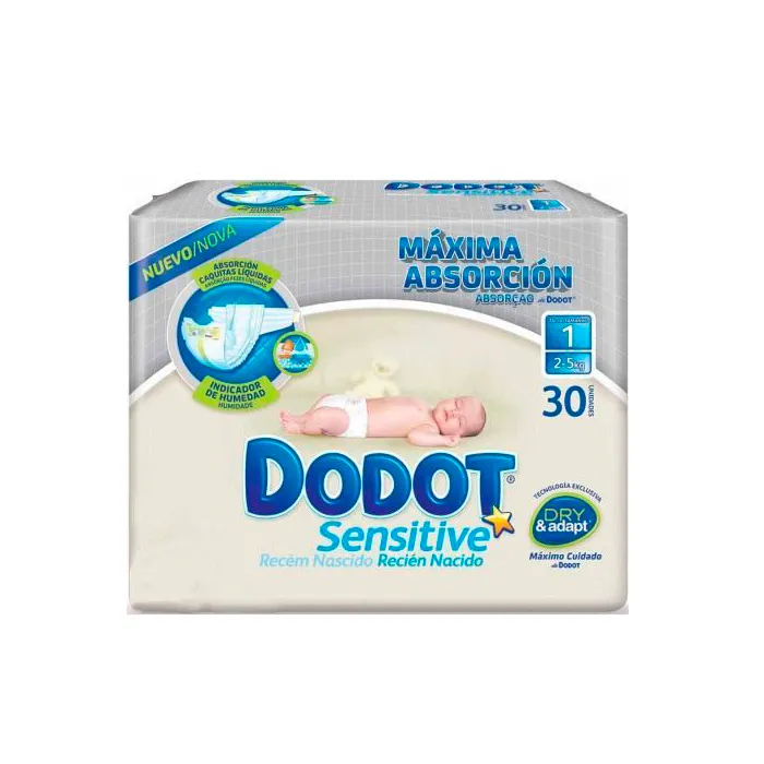 Pannolini Dodot Sensitive Taglia 1 da 2 a 5 kg 30U